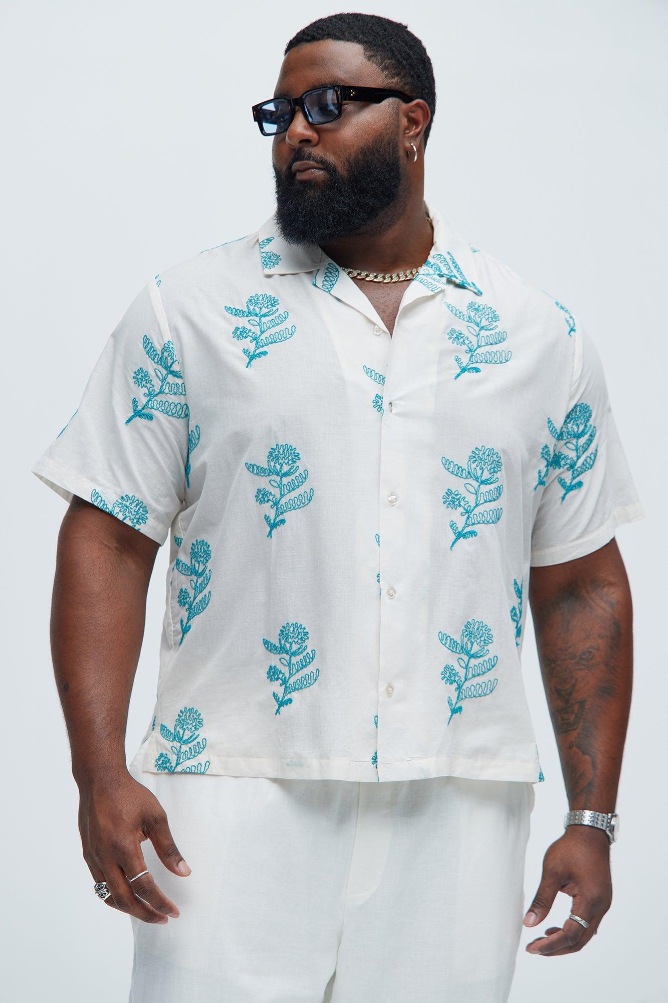 Calder Embroidery Shirt - Cream/combo Product Image