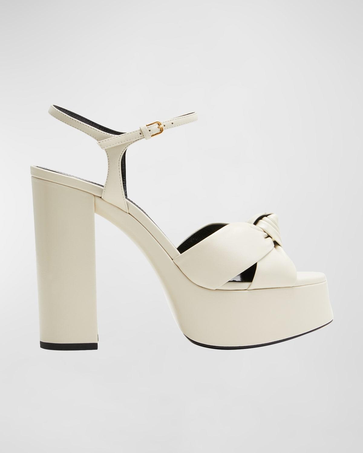 Bianca Knotted Ankle-Strap Platform Sandals Product Image