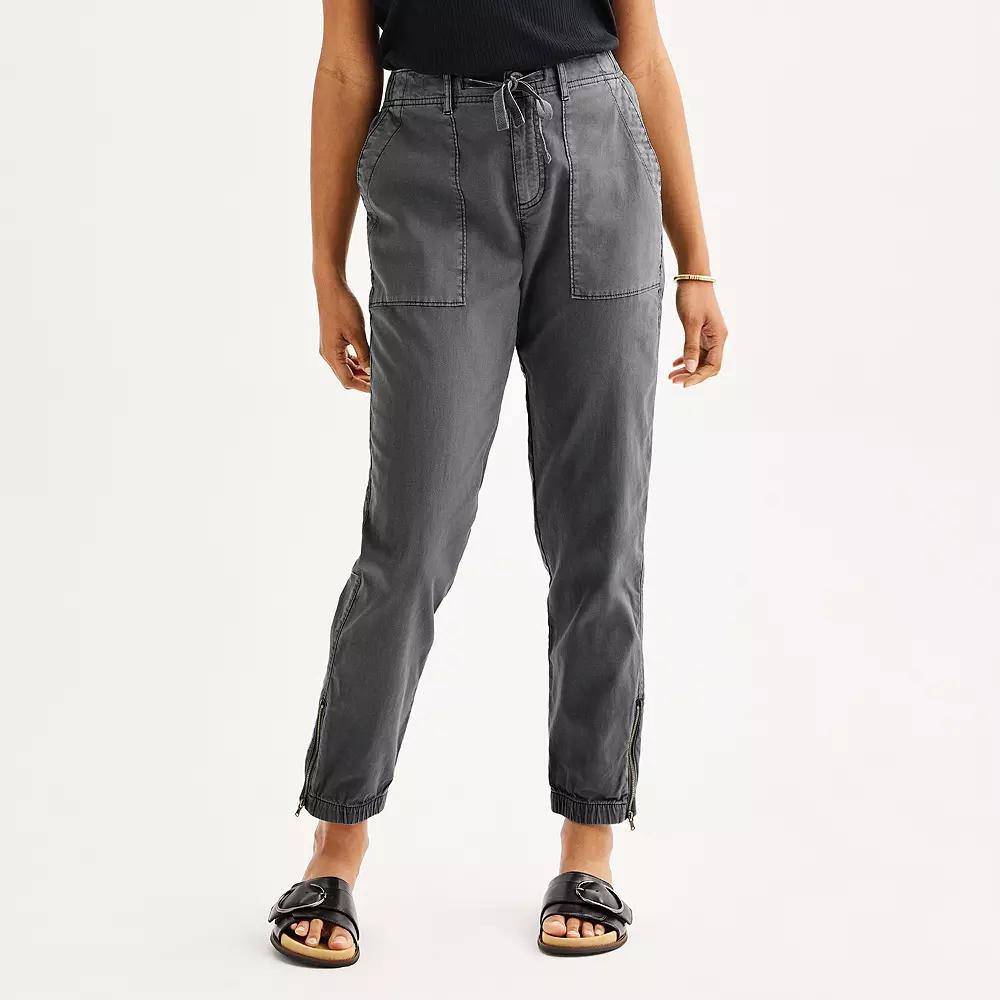 Women's Sonoma Goods For Life® Zip Hem Core Utility Jogger Pants,  Product Image