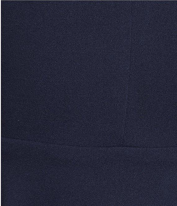 B. Darlin V-Neck Ruched Bodice Double Hem Dress Product Image