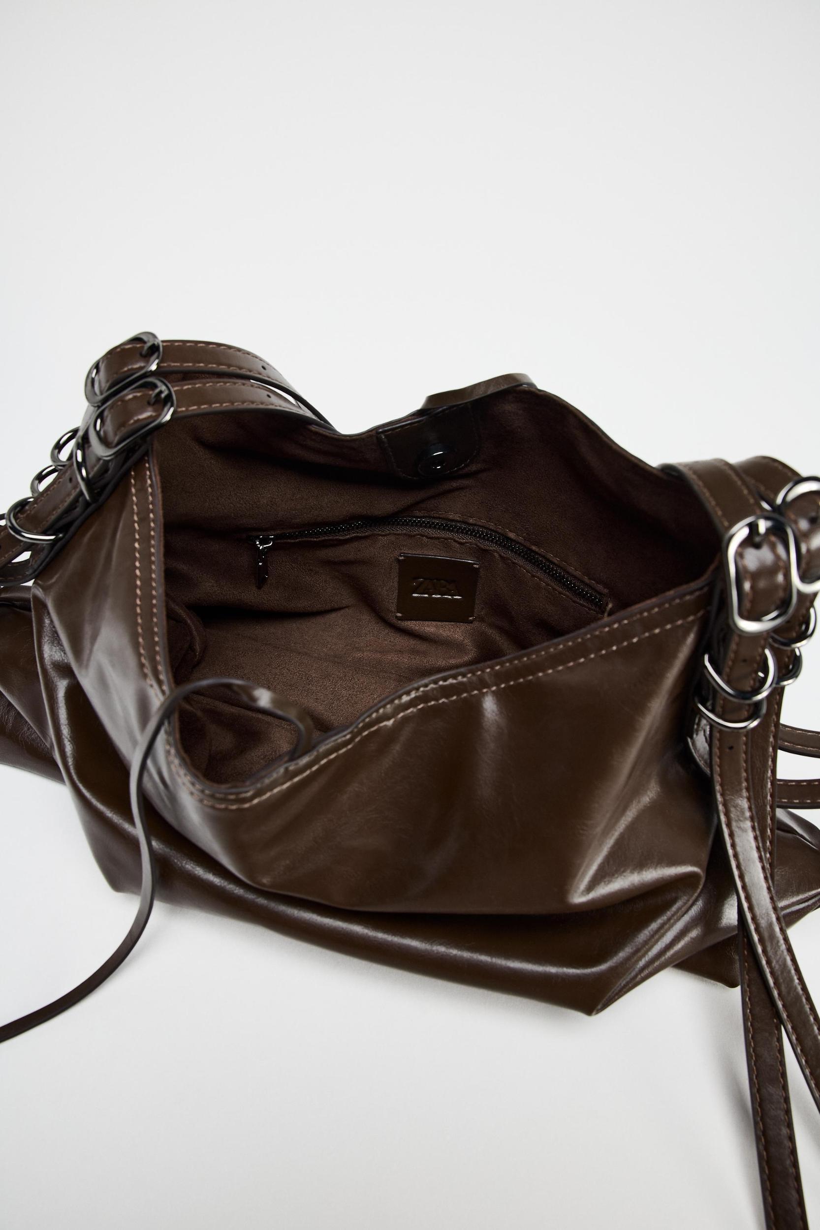 BUCKET BAG WITH BUCKLES Product Image
