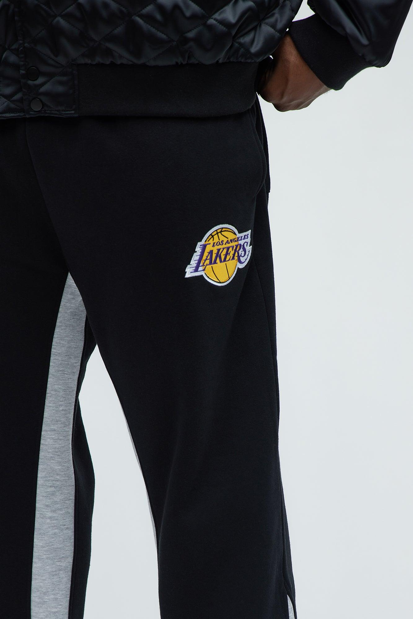 Lakers Backboard Skinny Flare Sweatpants - Black/Purple Male Product Image
