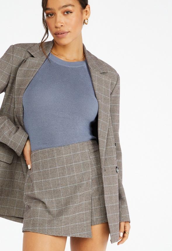 JustFab Margaux Platform Loafer Pump Womens Black/ White Size 8.5 Product Image