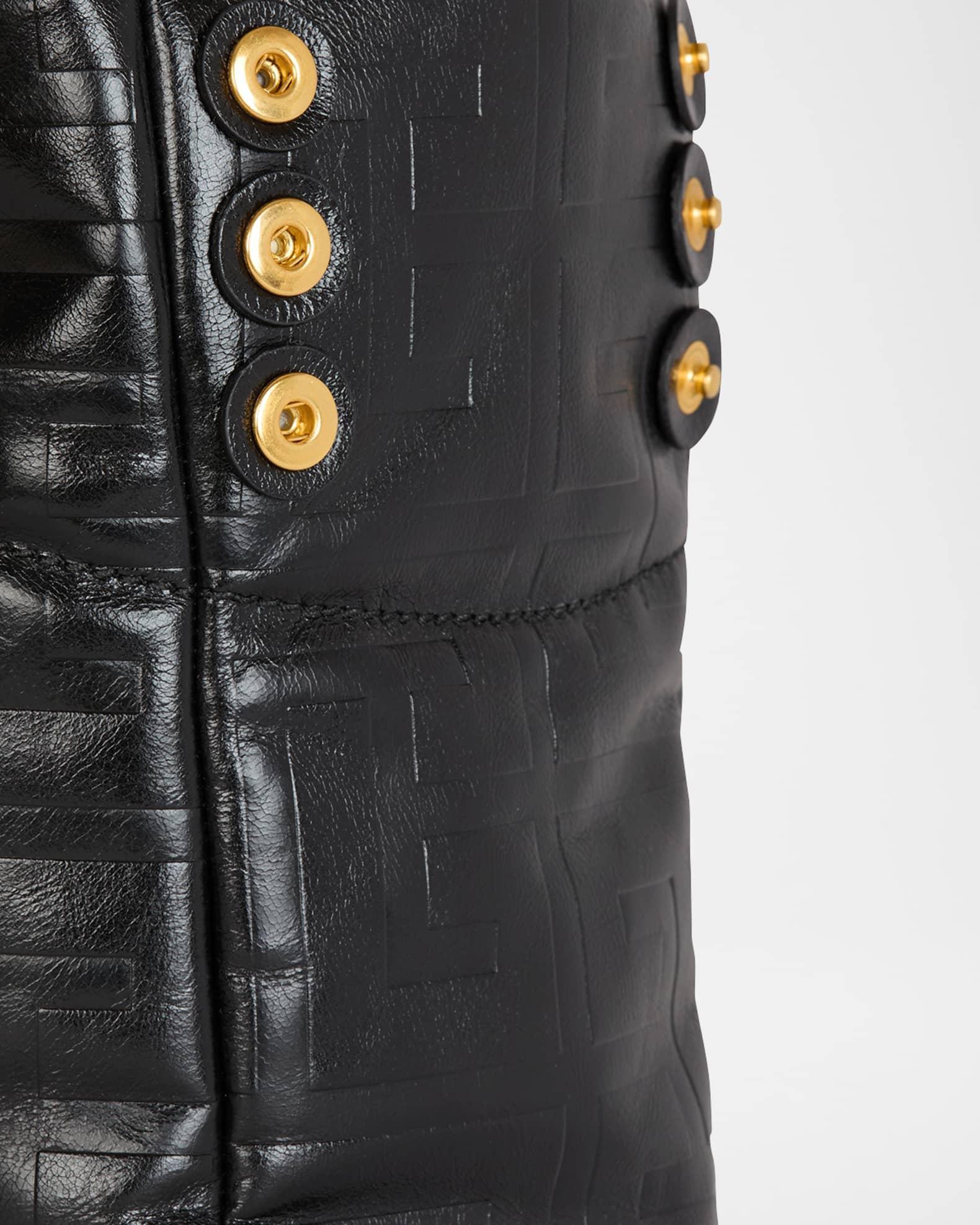 1945 Small Tote Bag in Crinkled Soft Leather  Product Image