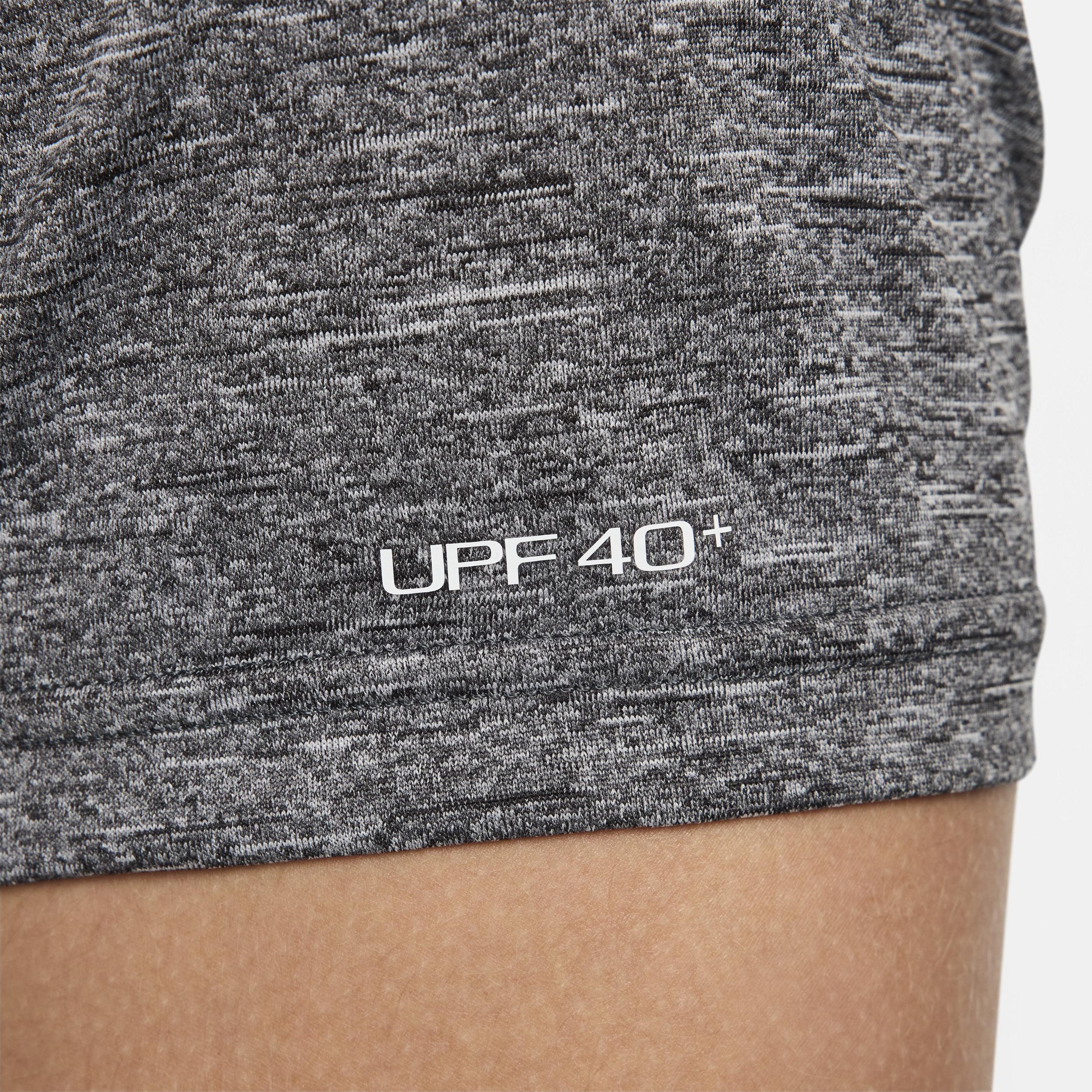 Nike Mens Heathered Short-Sleeve Hydroguard Swim Shirt | NESSA589-001 Product Image