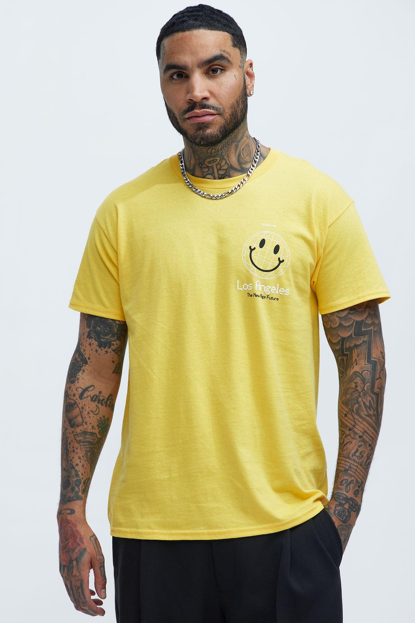 LA Smile Short Sleeve Tee - Yellow Product Image