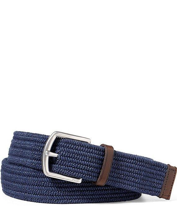 Polo Ralph Lauren Leather Trim Braided Belt Product Image