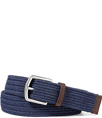 Ralph Lauren Leather Trimmed Braided Belt Product Image