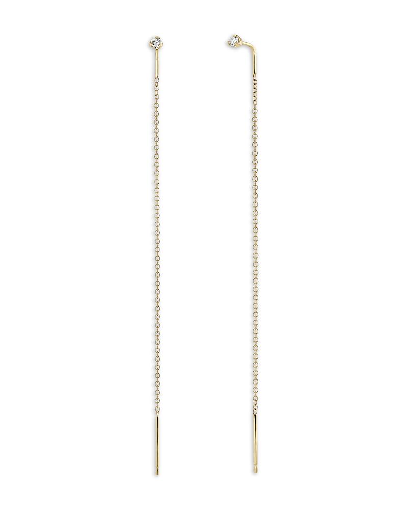 Zoe Chicco 14k Prong Diamonds Threader Earrings Product Image