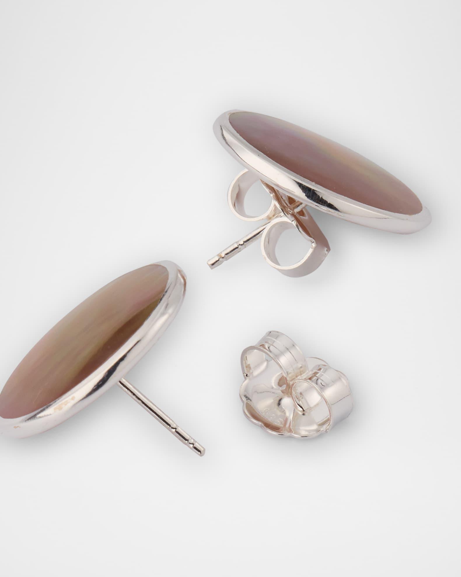 Rock Candy Sterling Silver Large Round Stud Earrings Product Image