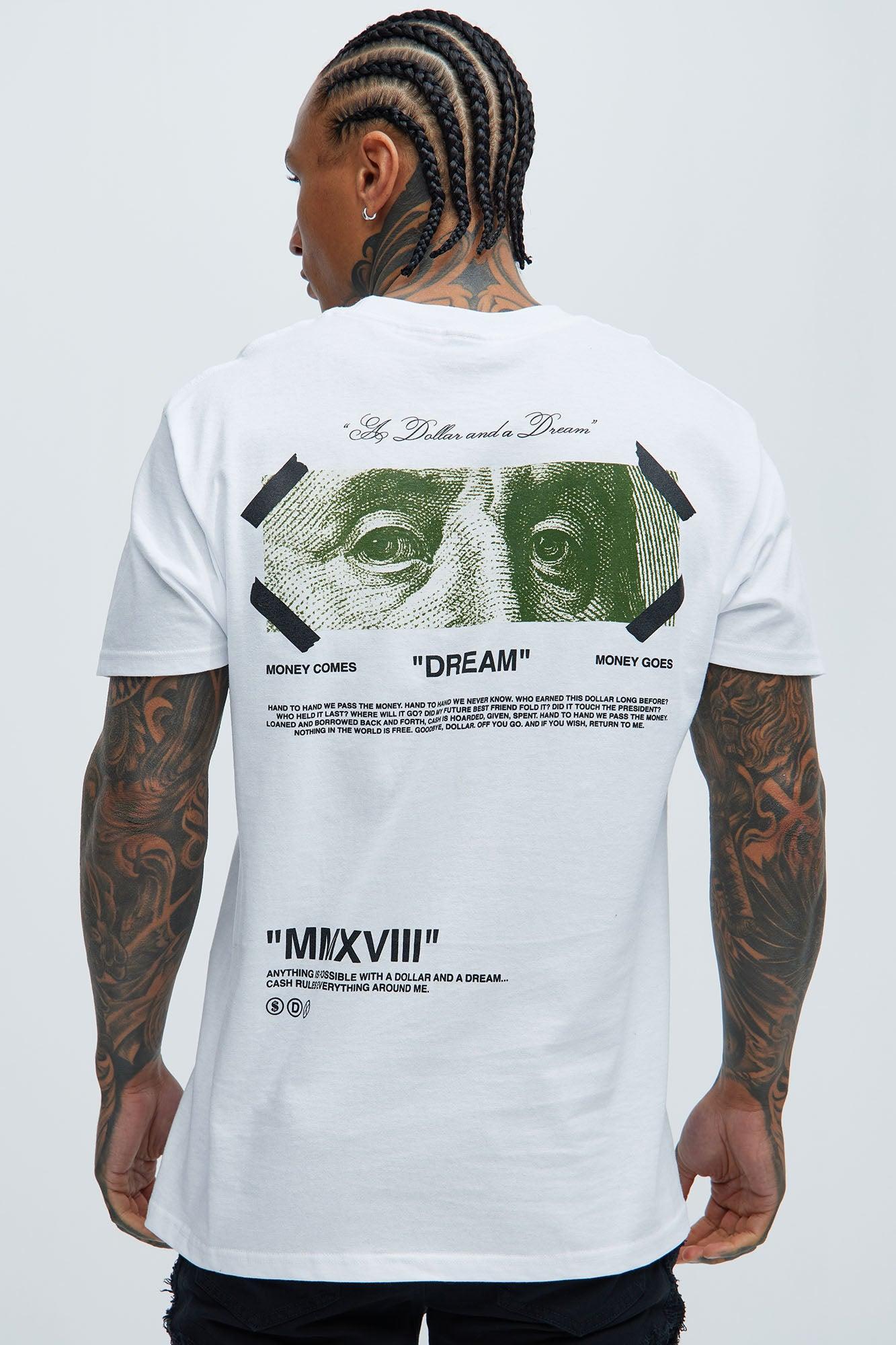 A Dollar And A Dream Short Sleeve Tee - White Product Image