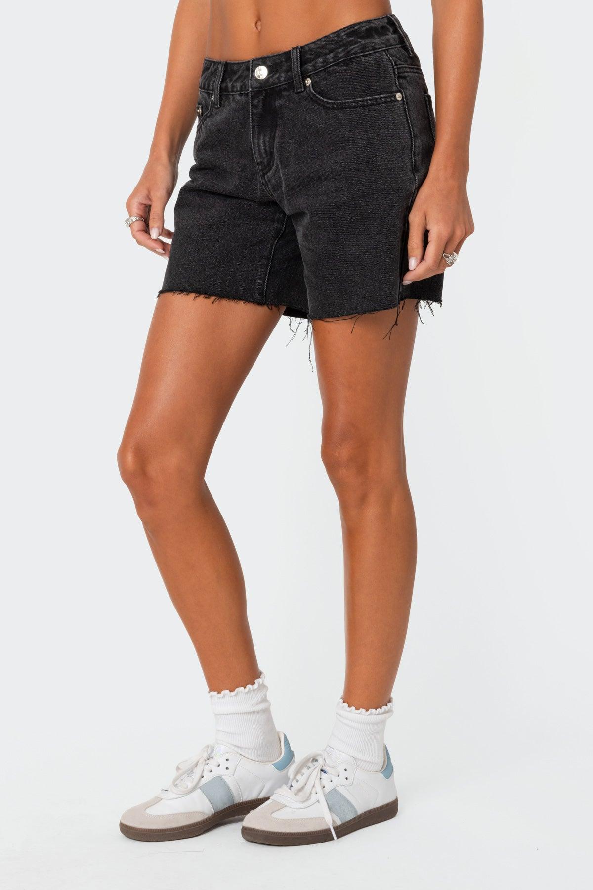 Tomboy Low Rise Denim Shorts Product Image