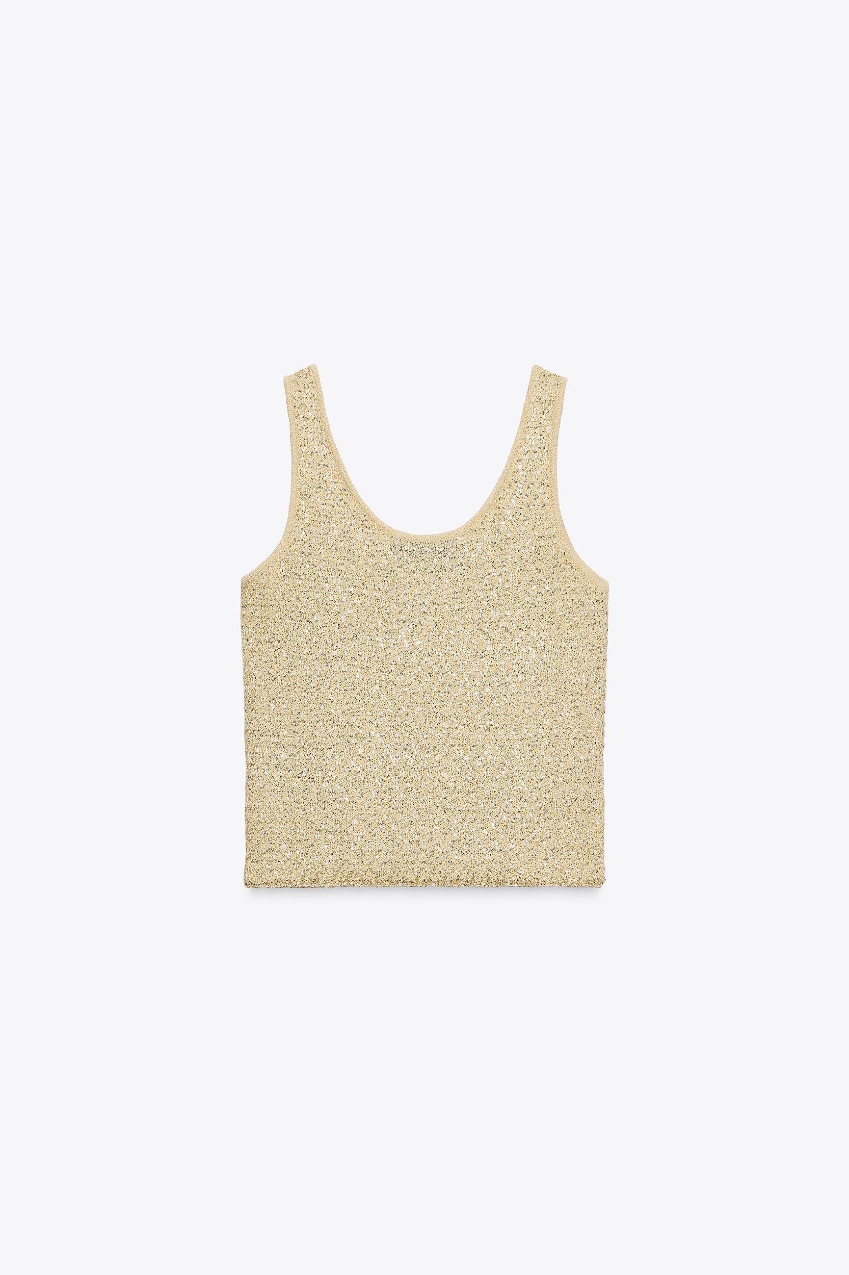 SEQUIN KNIT TOP Product Image