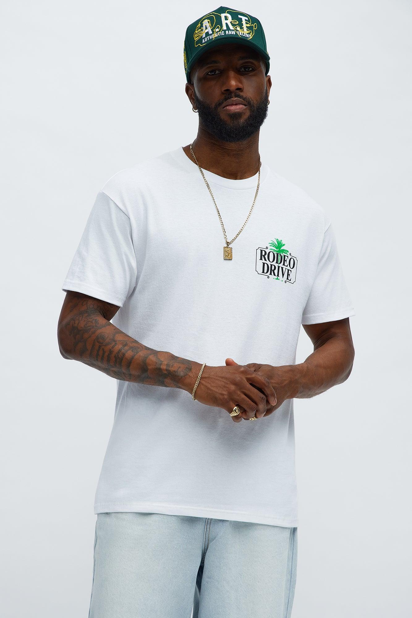 Rodeo Drive Palm Short Sleeve Tee - White Male Product Image