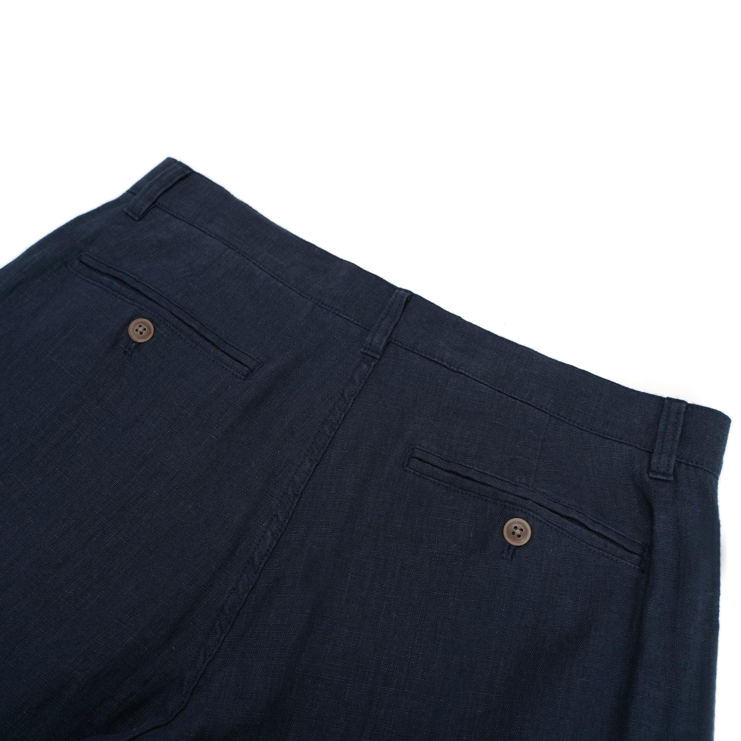 Bal Harbour Aventura Washed Linen Pants - Navy Product Image