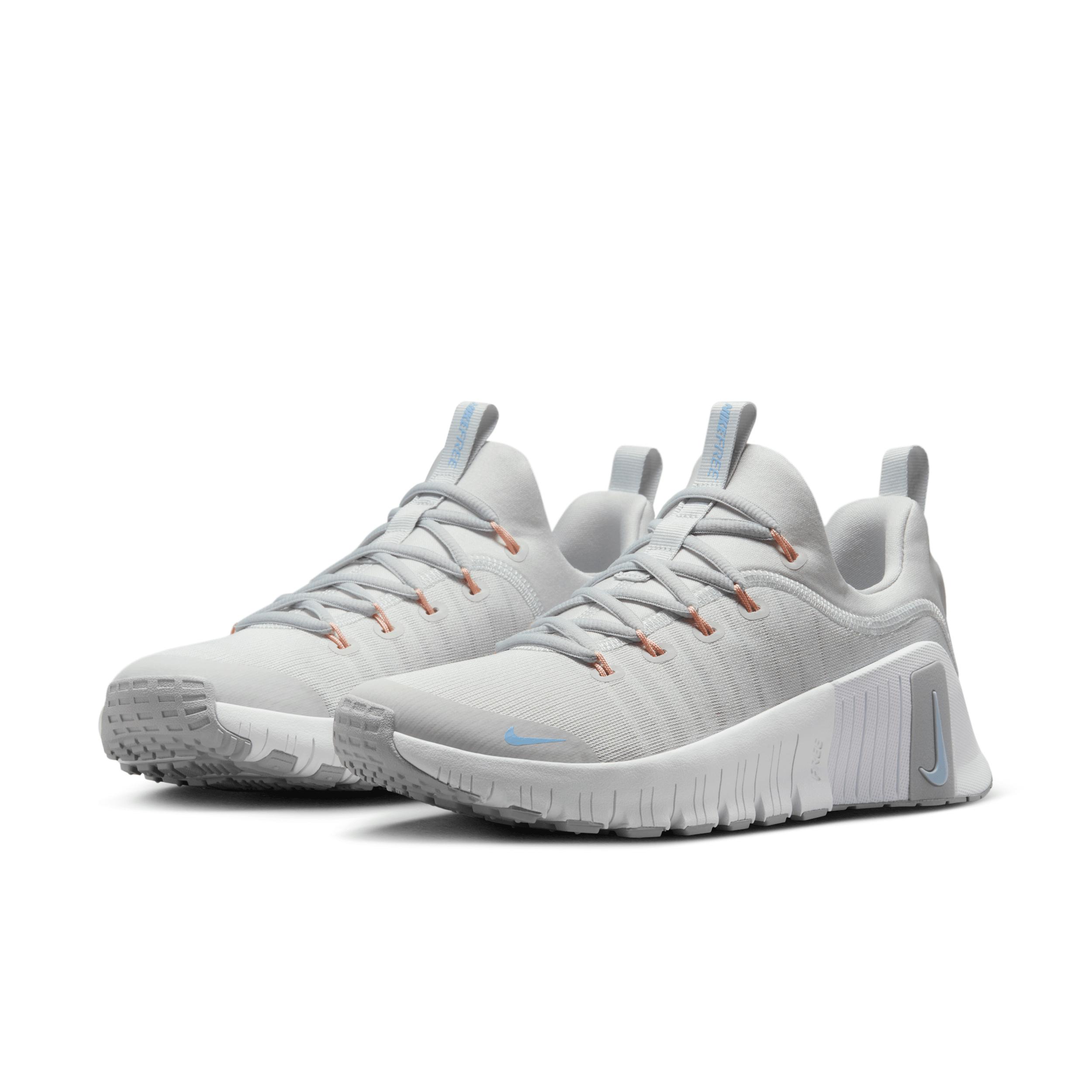 Nike Womens Free Metcon 6 Training Shoes in Photon Dust/Light Smoke Grey/Summit White Product Image