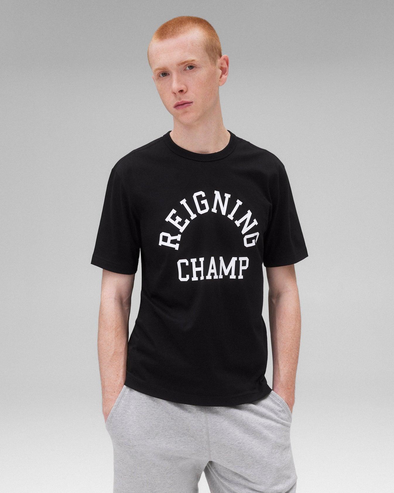 Reigning Champ Lightweight Jersey Arch Logo Standard T-Shirt Product Image