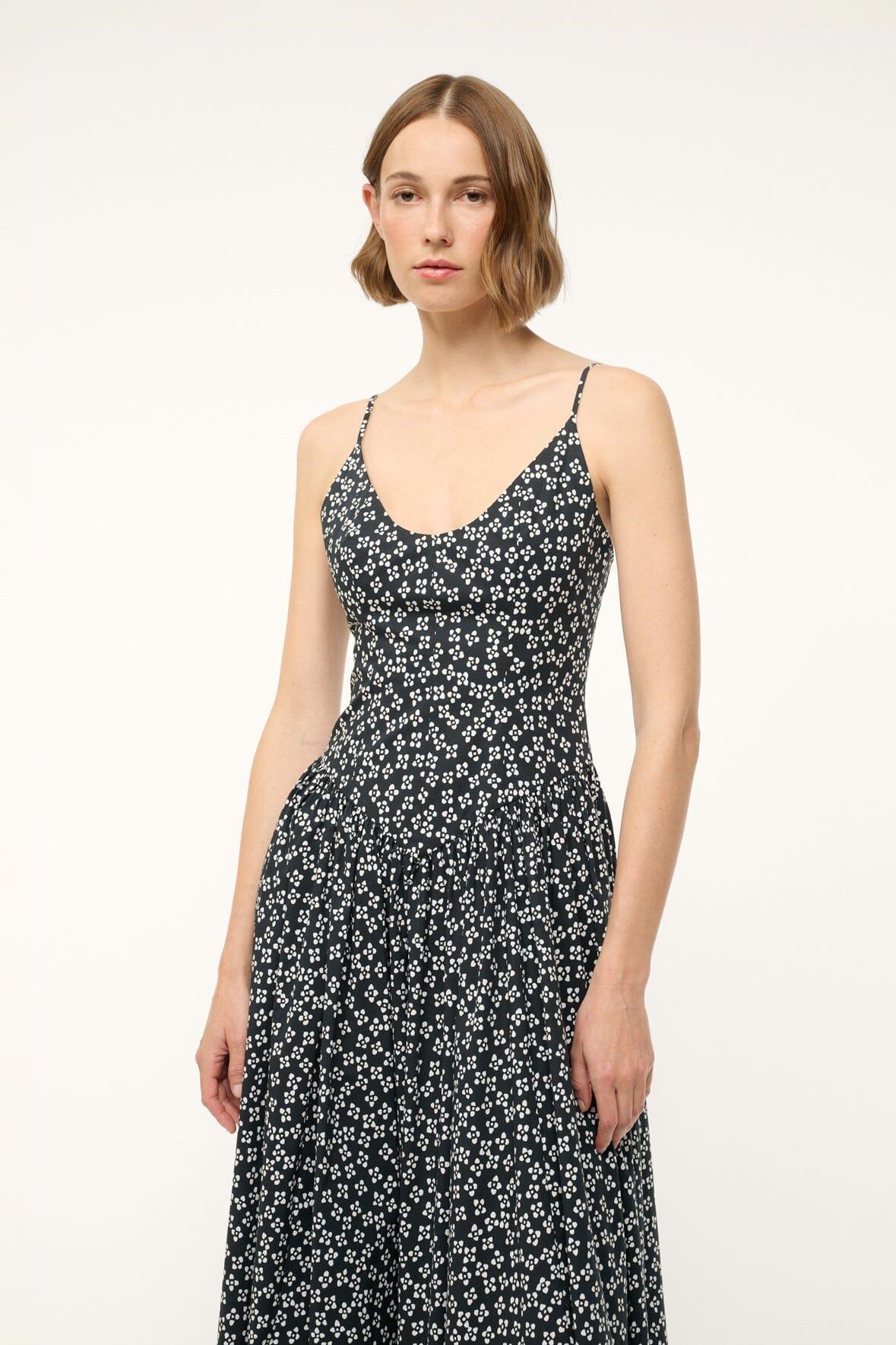 DENA DRESS | BLACK WOODBLOCK FLORAL Product Image