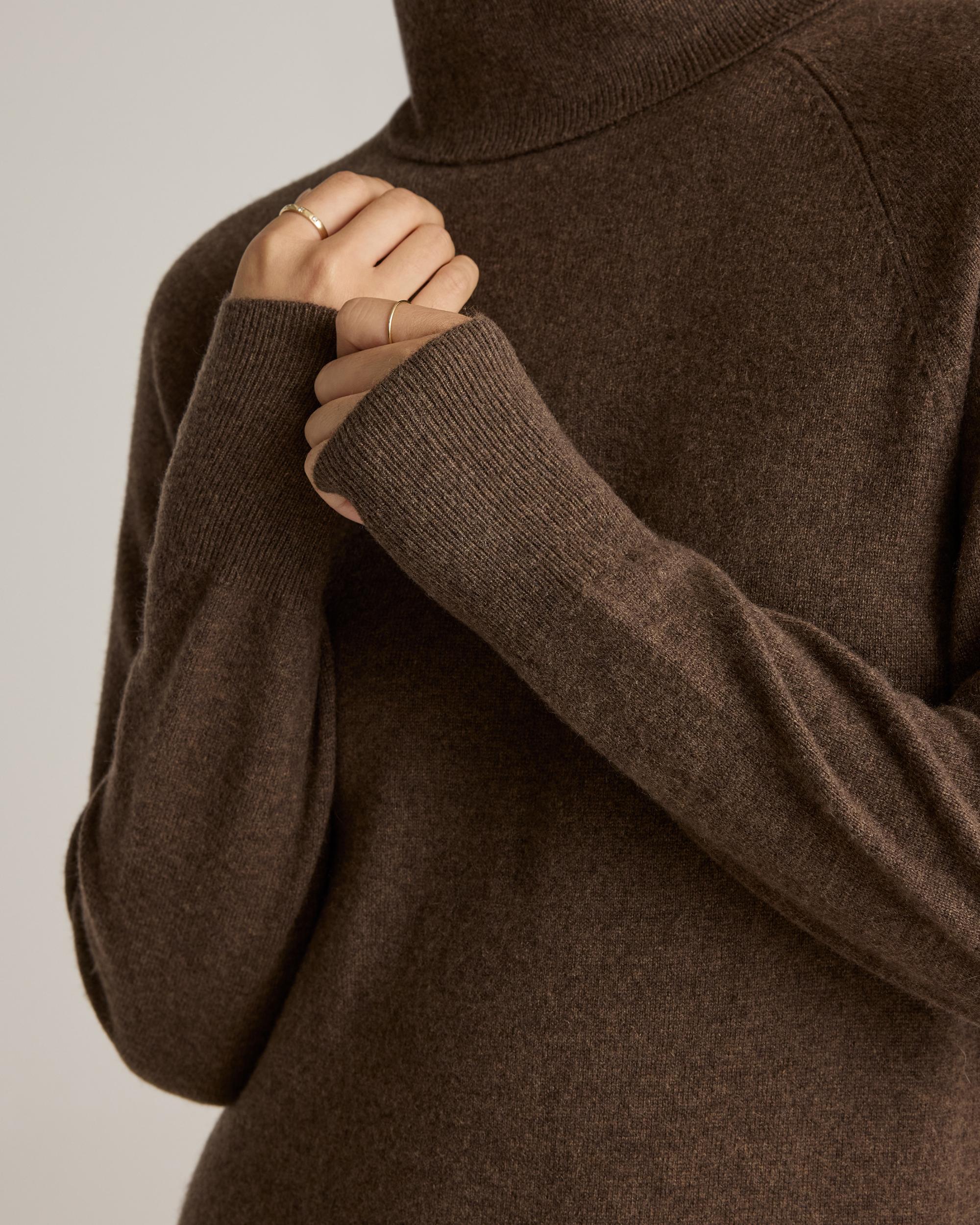 Quince | Women's Mongolian Cashmere Turtleneck Sweater Dress Product Image