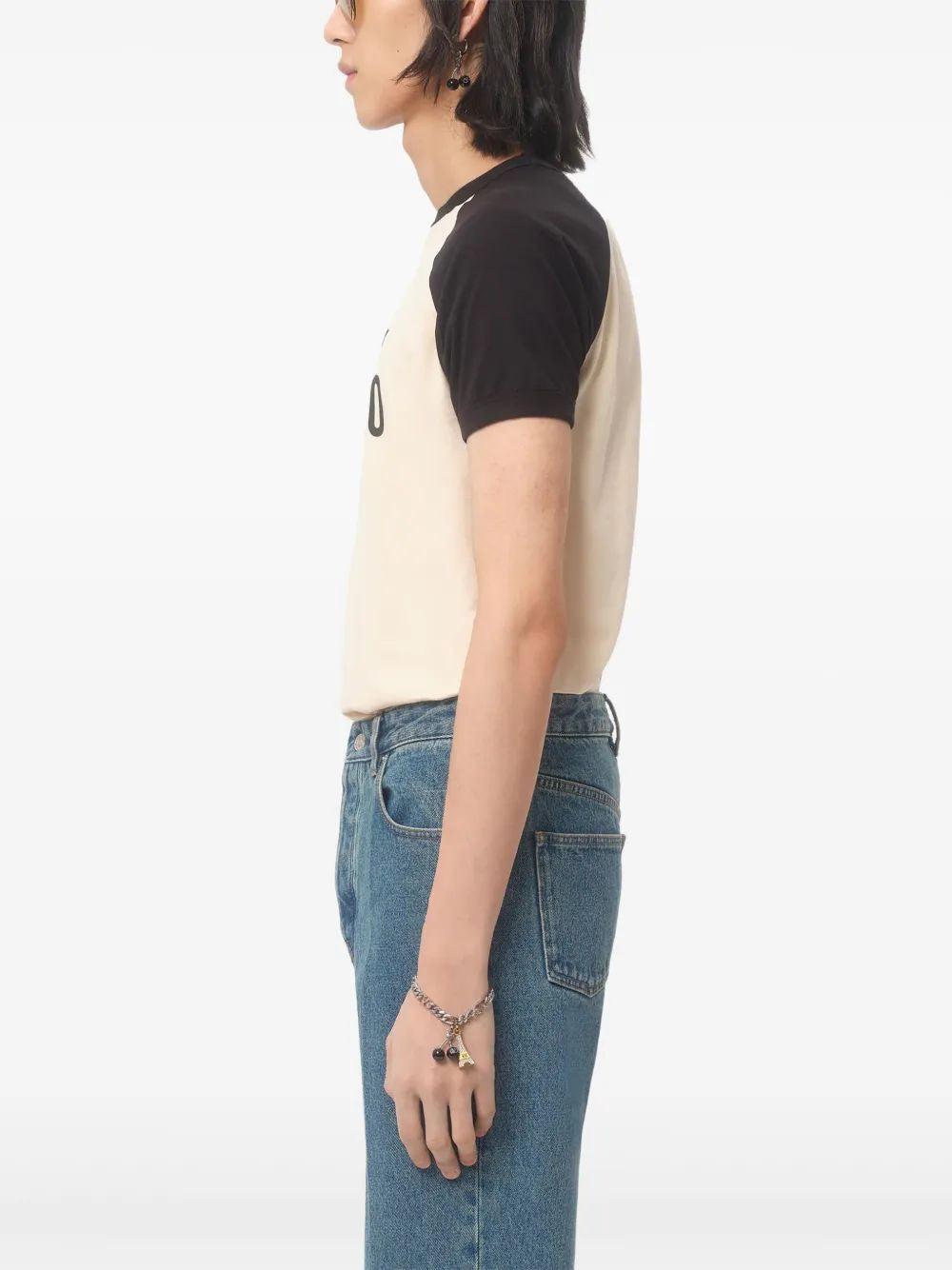 VALENTINO Chez Logo T-shirt In Neutral Product Image