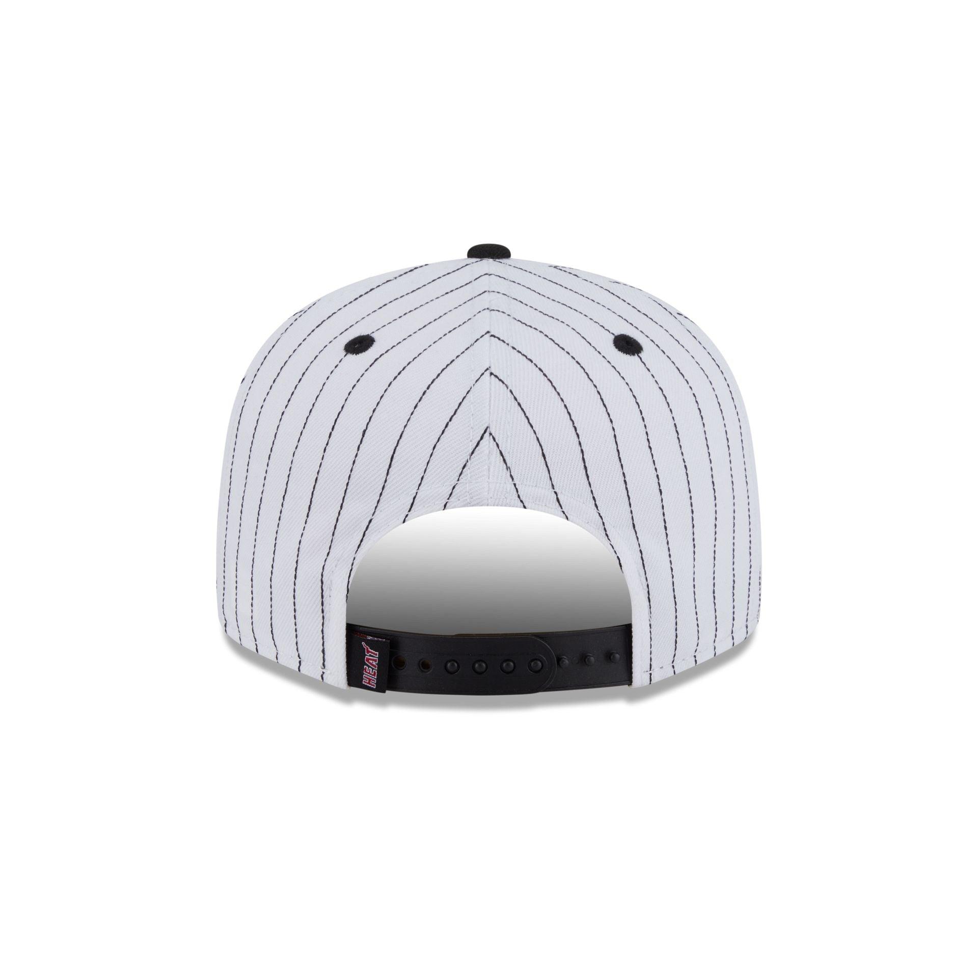 Miami Heat Deceptor Pinstripe 9FIFTY Snapback Hat Male Product Image