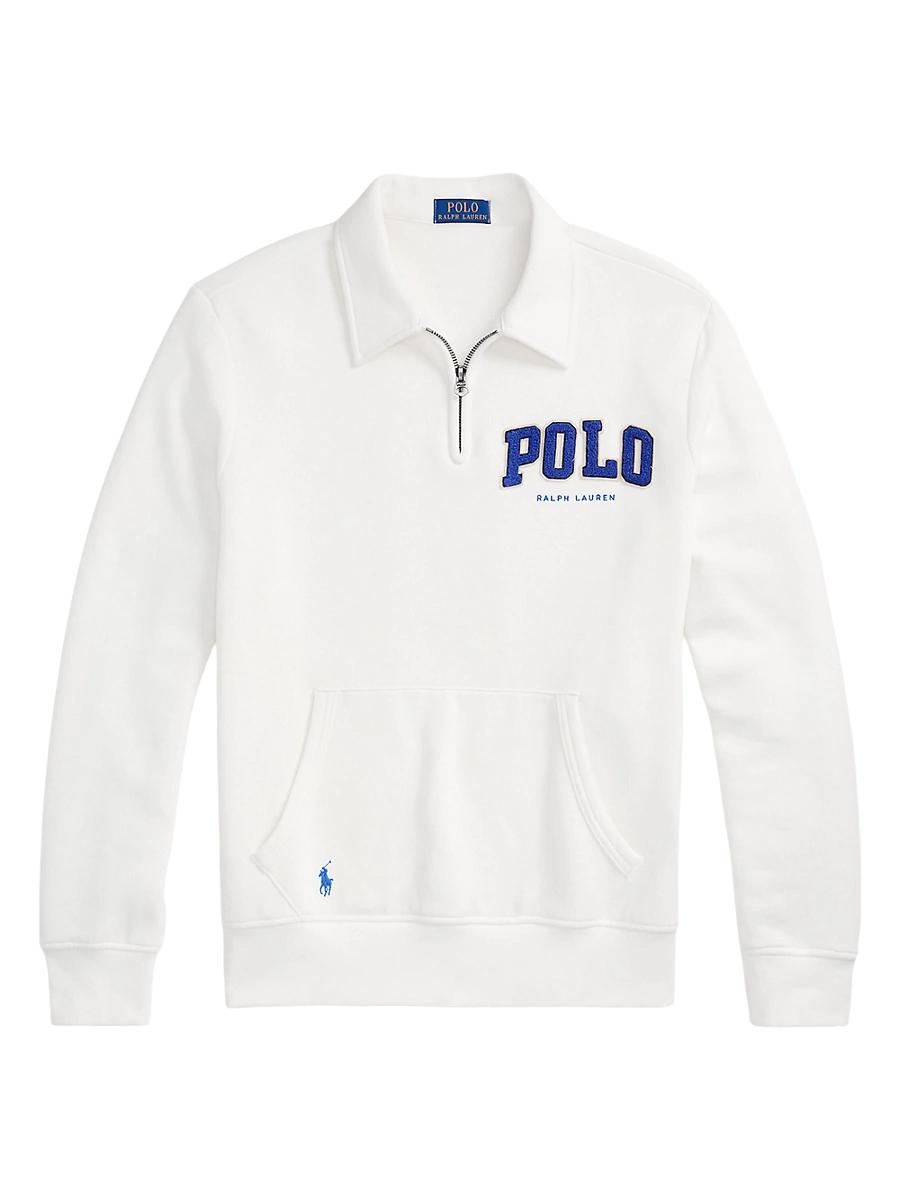 Mens The RL Fleece Logo Collared Sweatshirt Product Image