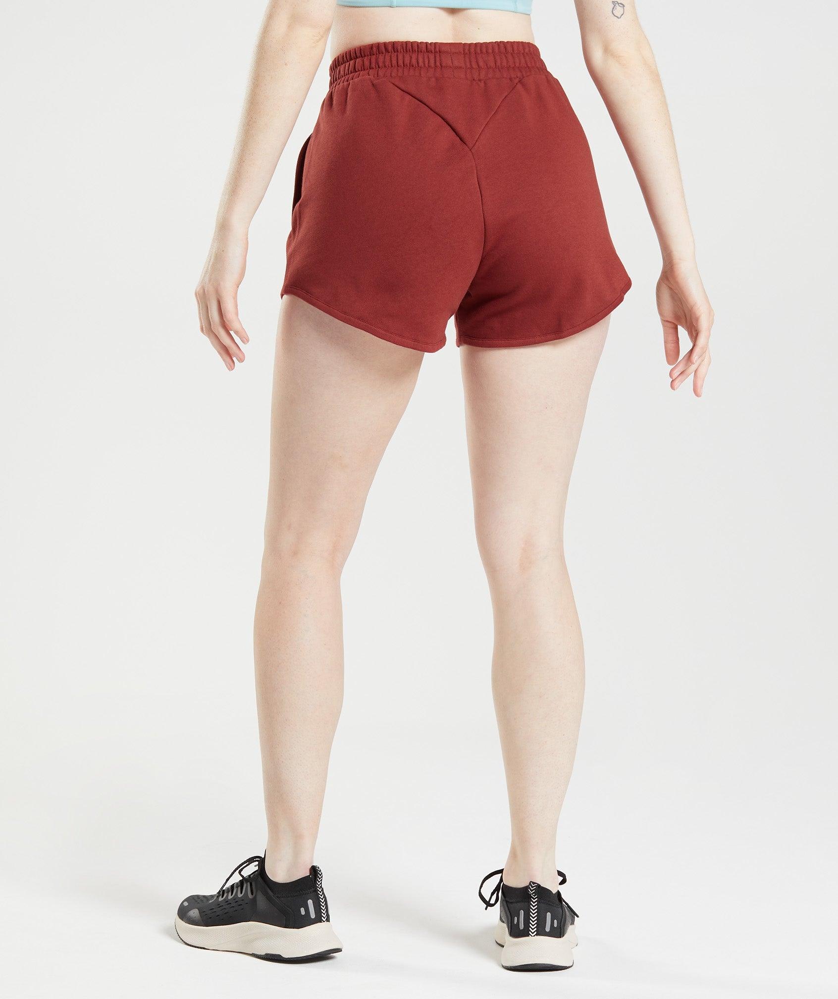 Gymshark Training Sweat Shorts - Rosewood Red Female Product Image