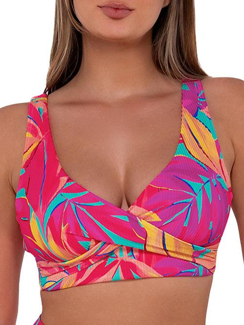 Printed Elsie Underwire Wrap Bikini Top Product Image