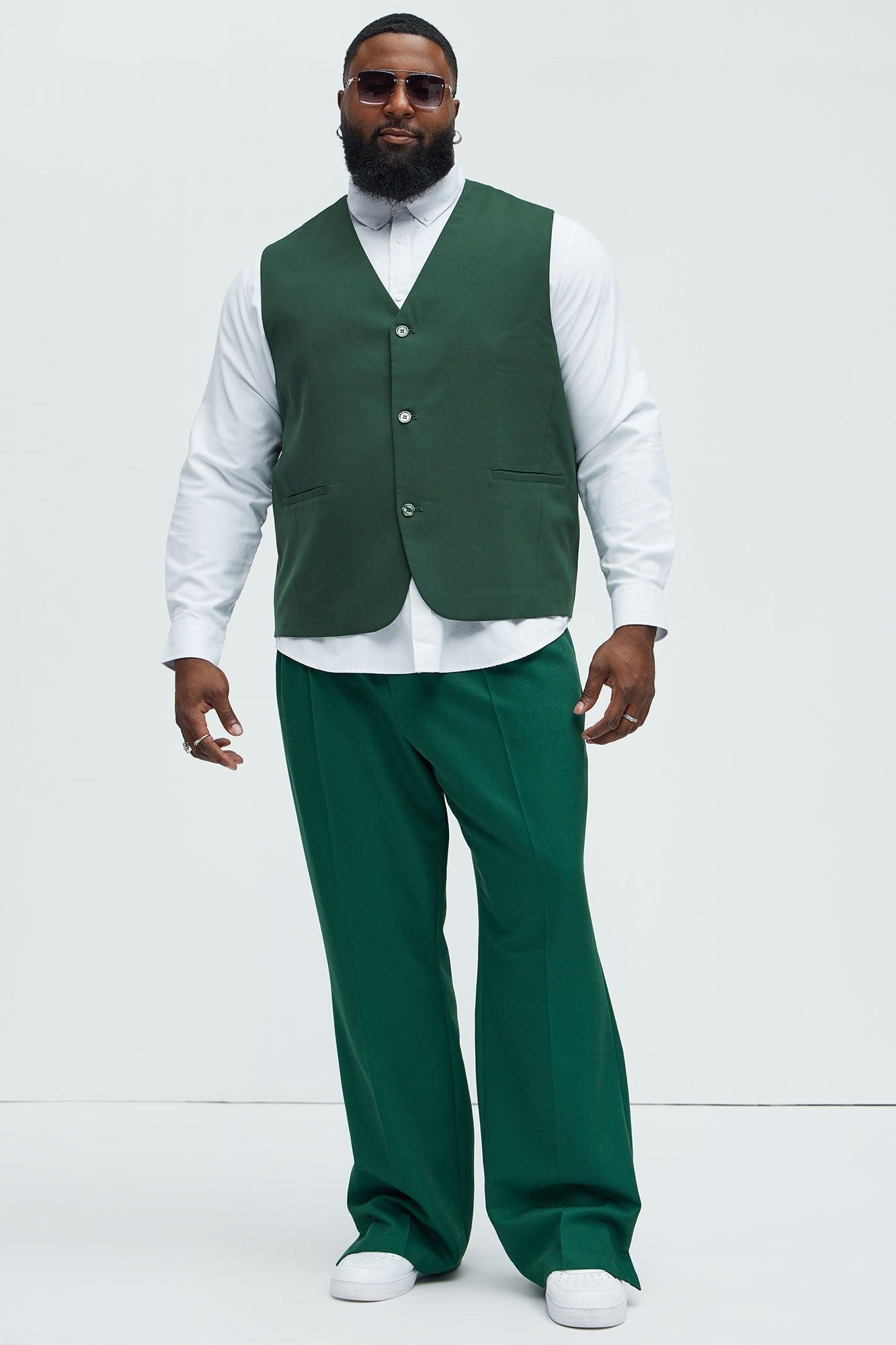 Modern Stretch Waistcoat - Green Product Image