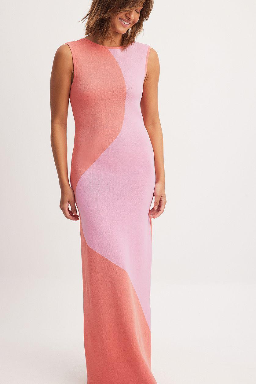 Jacquard Knitted Midi Dress Product Image