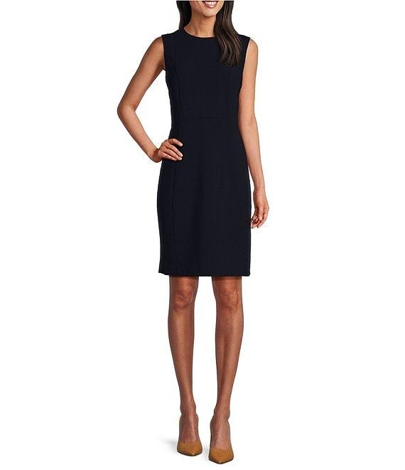 Investments Platinum Suiting Sleeveless Crew Neck Sheath Dress Product Image