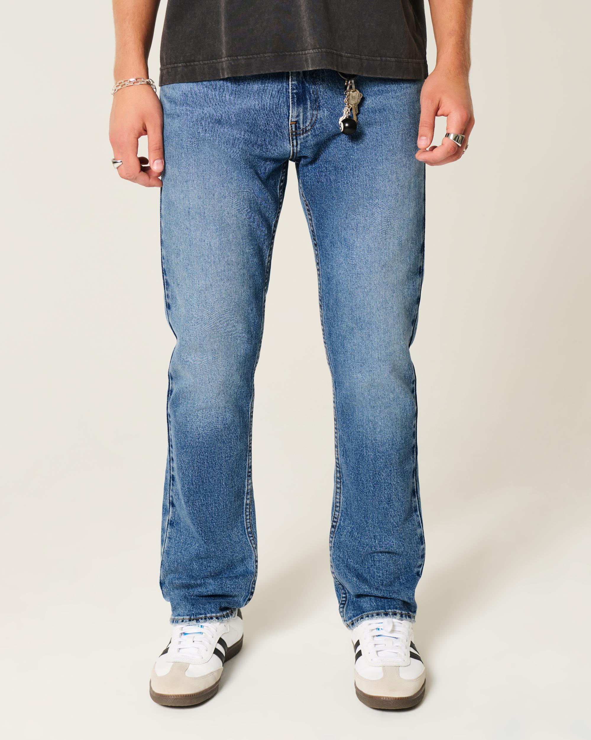 Medium Wash Slim Straight Jeans Product Image