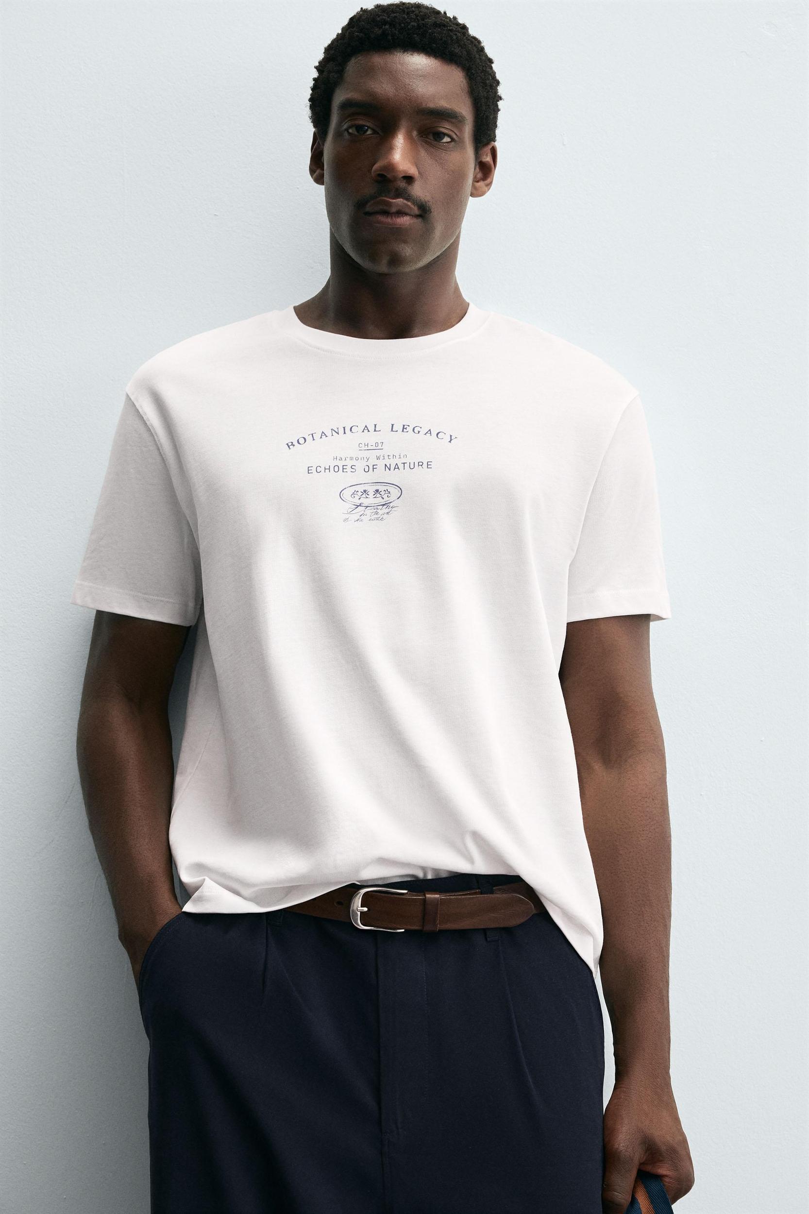 TEXT PRINT T-SHIRT Product Image