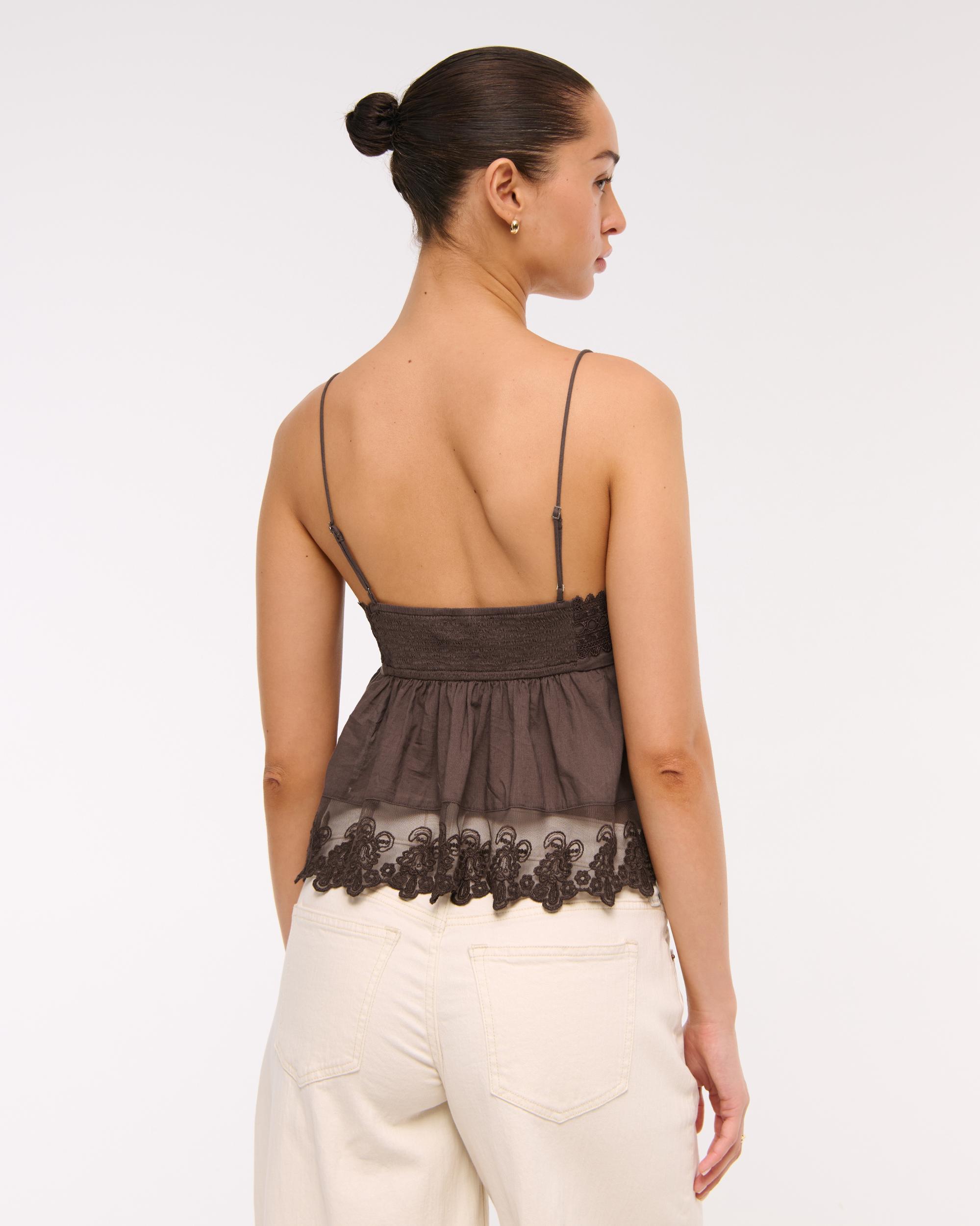 Babydoll Lace-Trim Cami Product Image