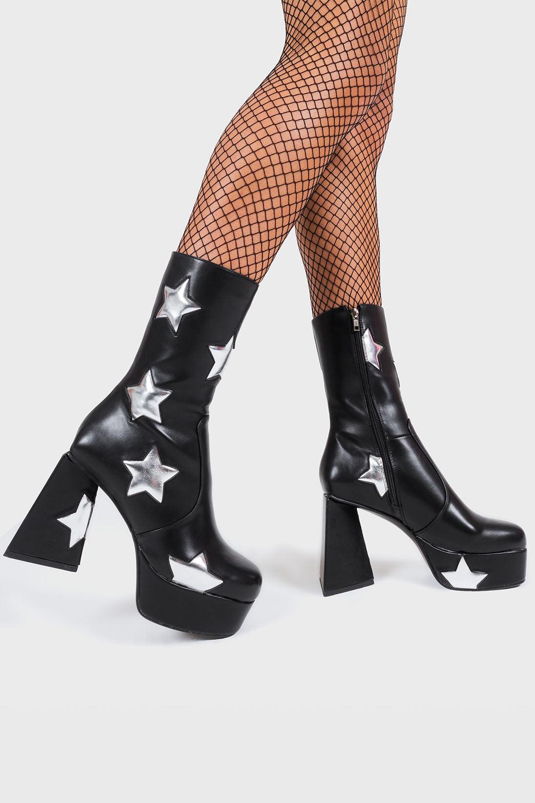 Seeking Stars Platform Ankle Boots Product Image