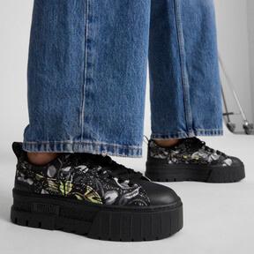 PUMA Mayze Dark Floral Women's Sneakers in Black/Silver/Smokey Grey Product Image