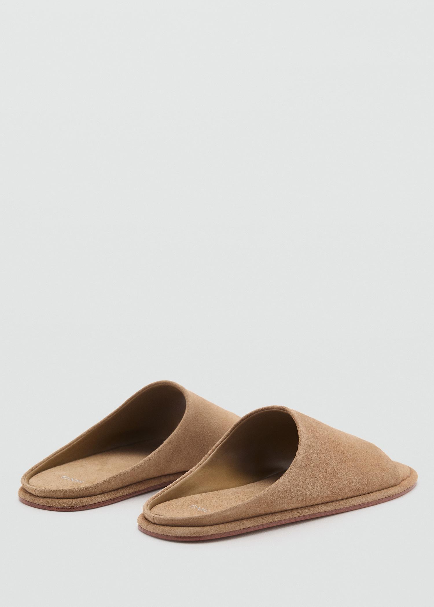 Suede leather sandals - Women | MANGO USA Product Image