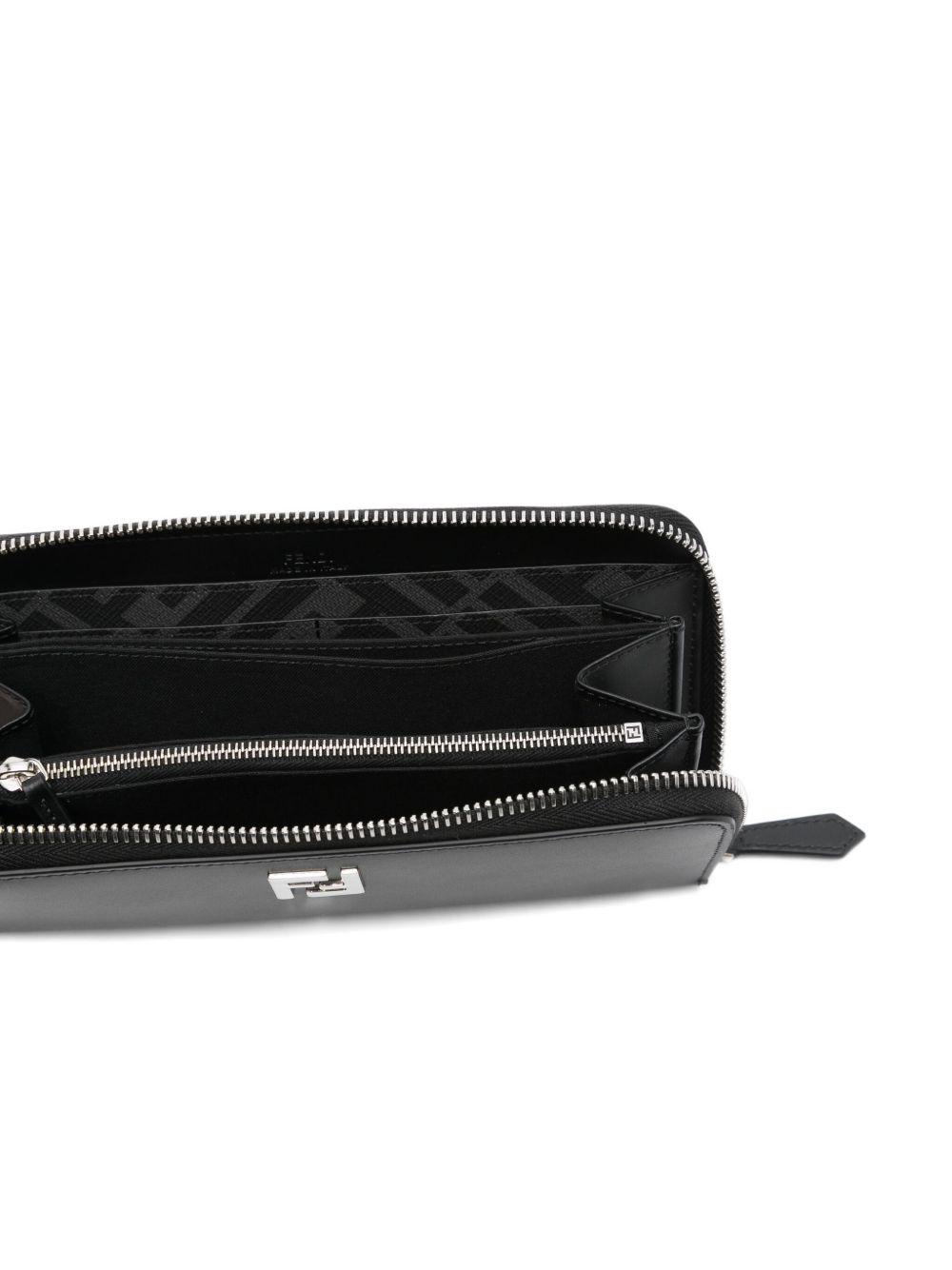 logo-plaque zip-around wallet Product Image