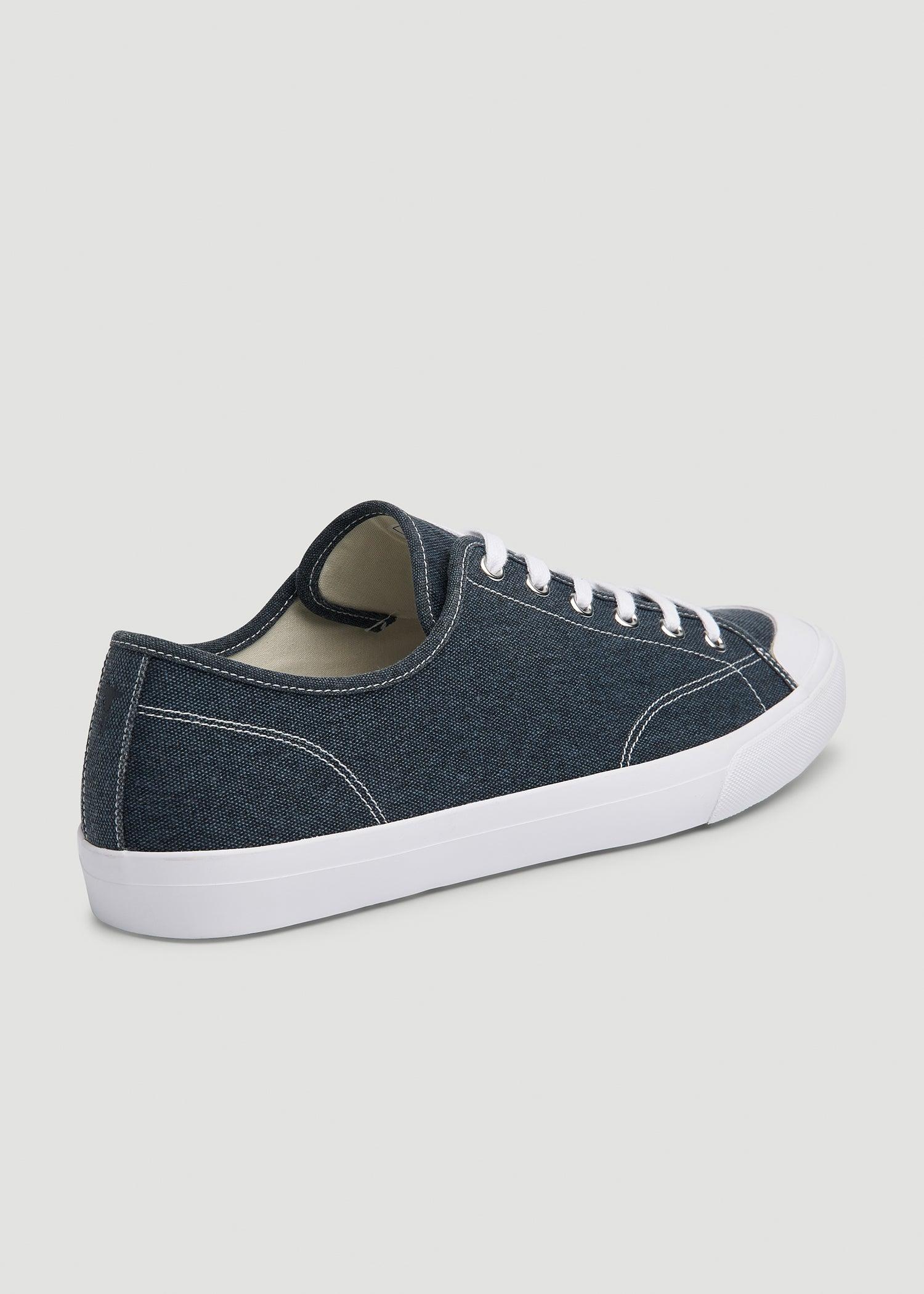 Vulcanized Sneaker for Tall Men in Navy Blue Male Product Image