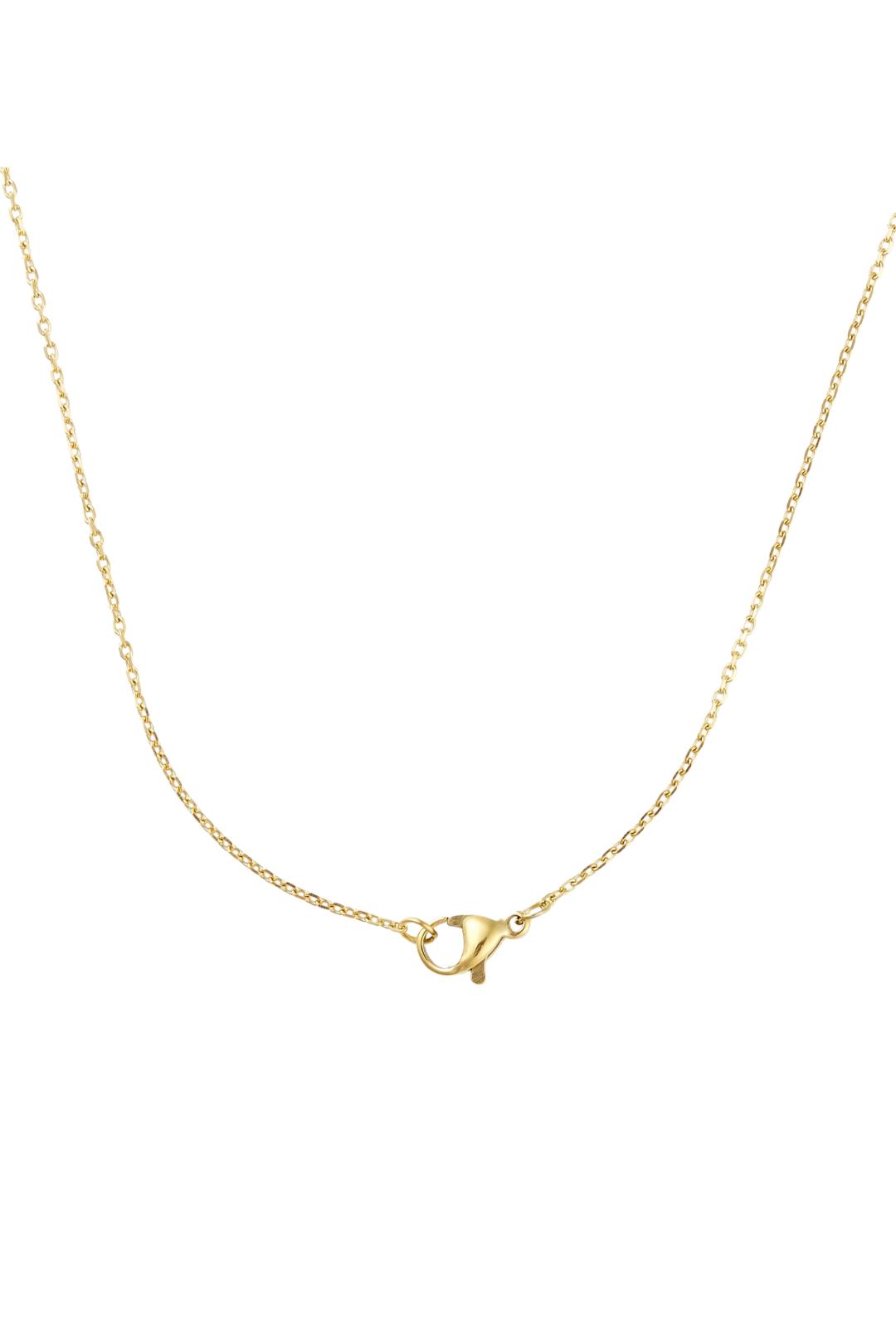 Gold Crystal Cross Necklace Product Image