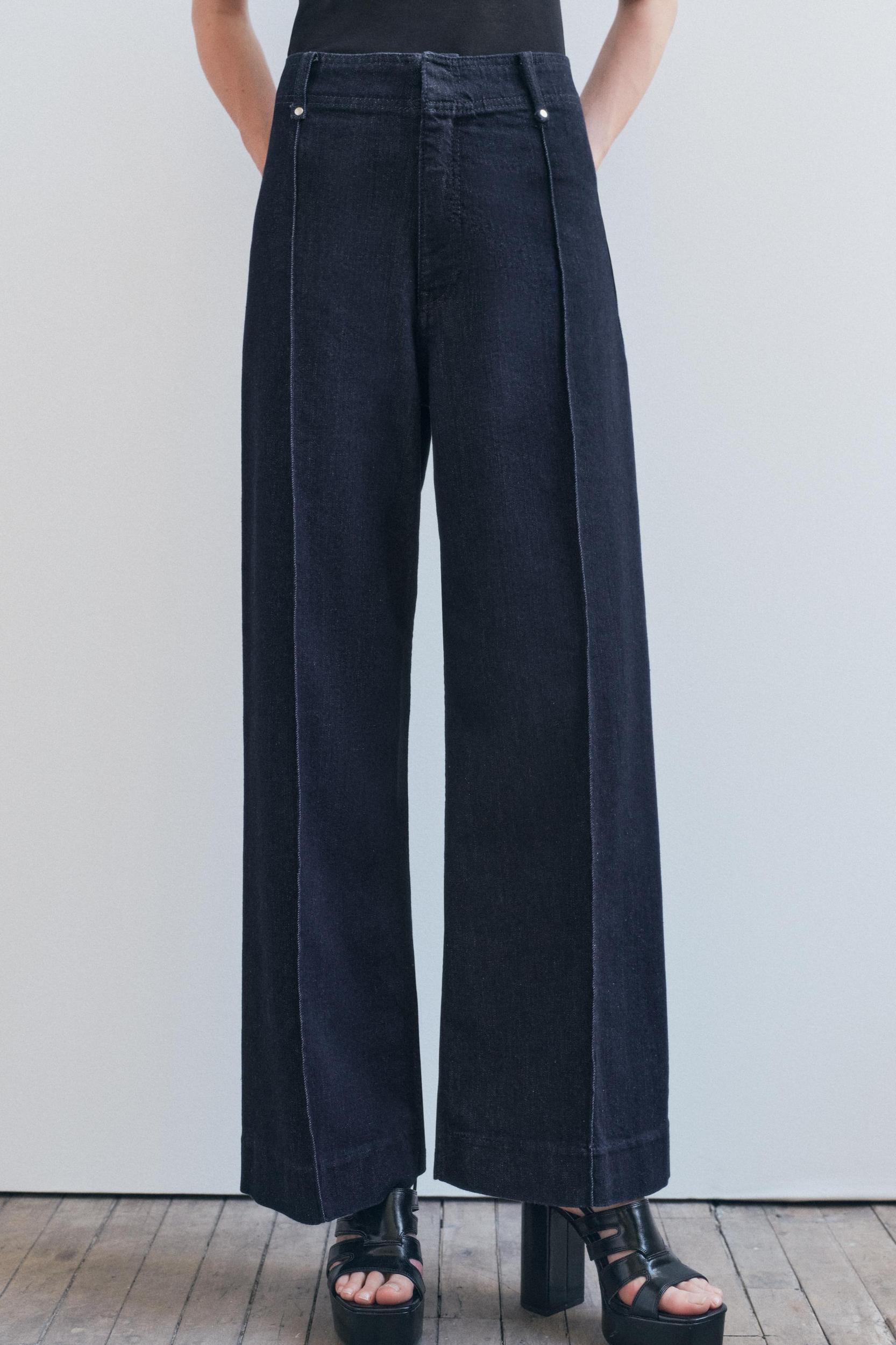 ZW COLLECTION HIGH WAIST WIDE LEG JEANS Product Image