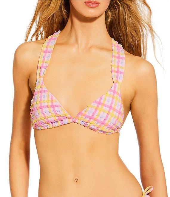 GB Puff Seersucker Tie Side Hipster Swim Bottom Product Image