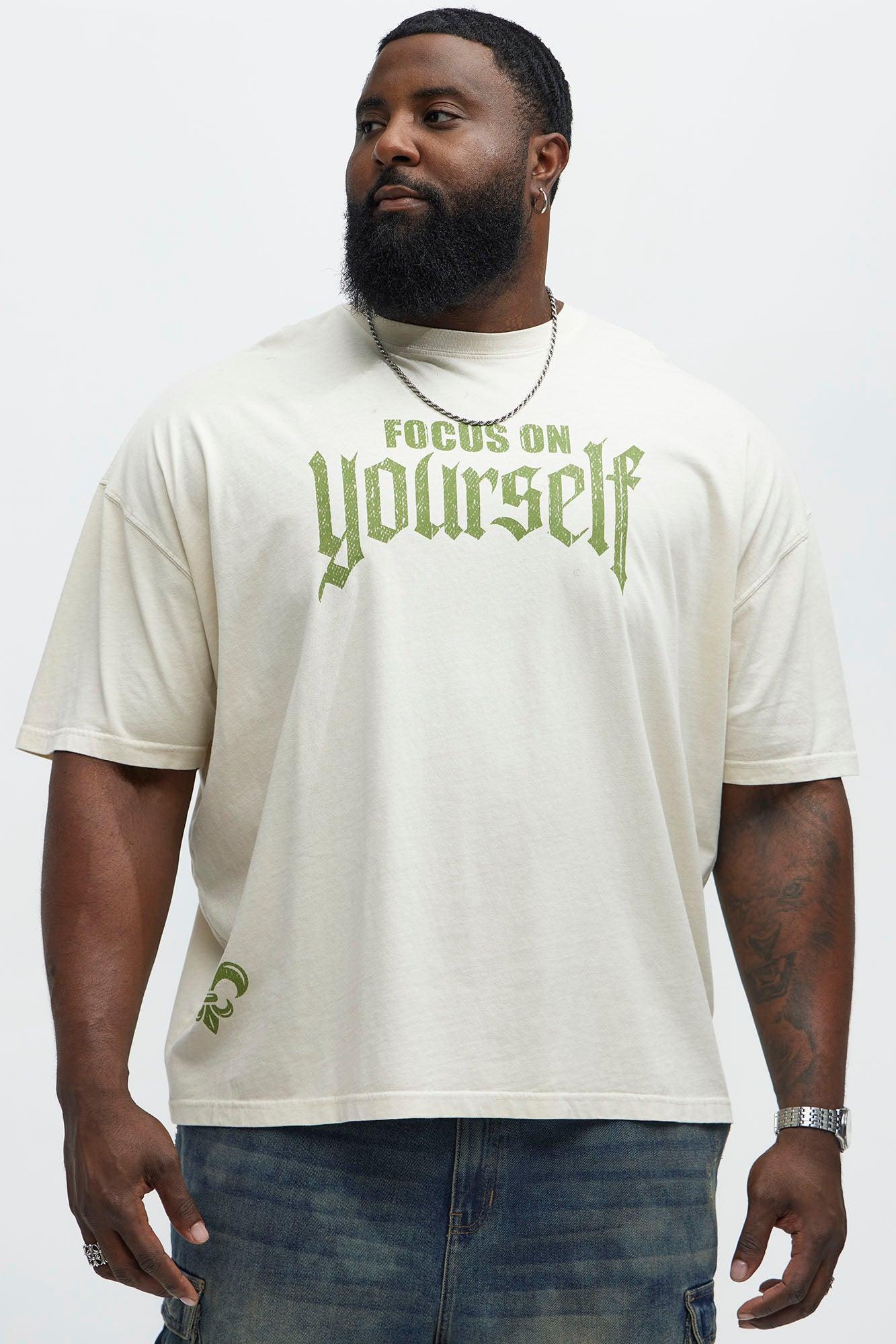 Make Yourself Proud Oversized Short Sleeve Tee - Cream Product Image