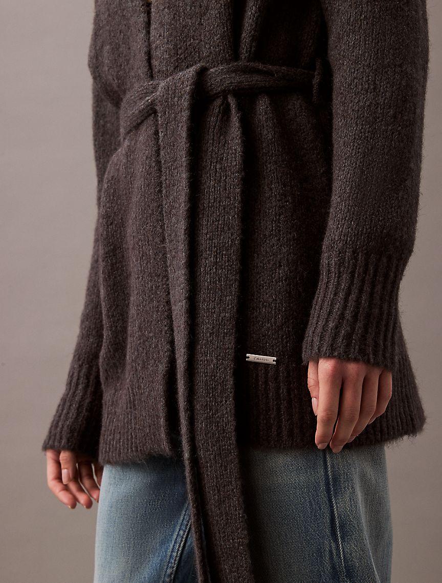 Brushed Wool Blend Cardigan Product Image