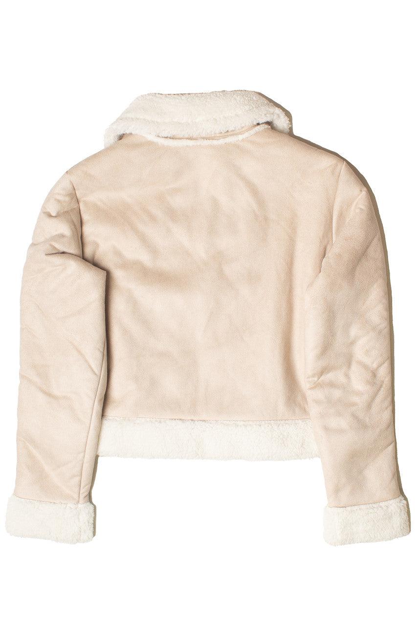Faux Sherpa Suede Jacket Product Image