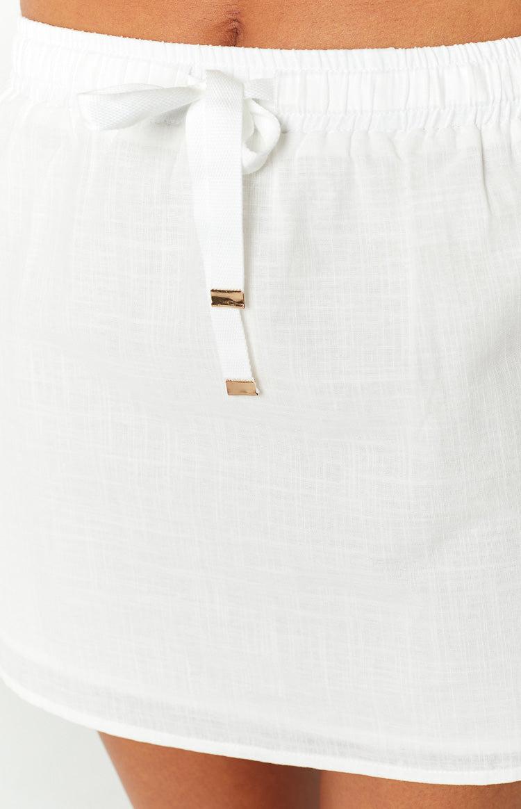 Maven White Mini Skirt Product Image