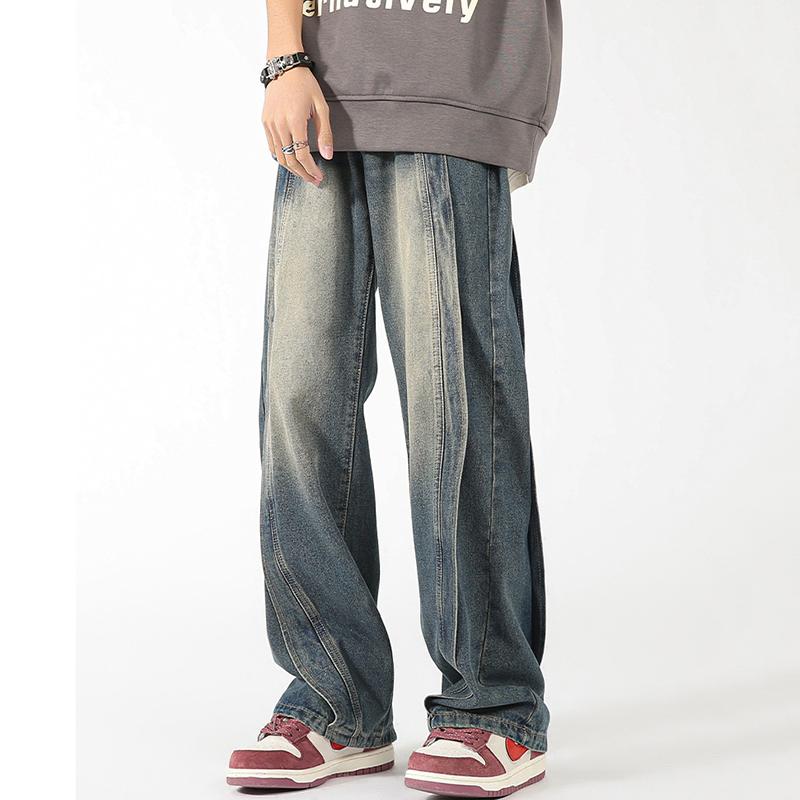 Sopula American Heavyweight High-End Patchwork Jeans Product Image