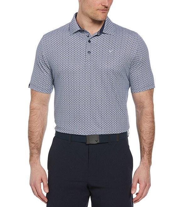 Callaway Big & Tall Trademark Printed Short Sleeve Golf Polo Shirt Product Image