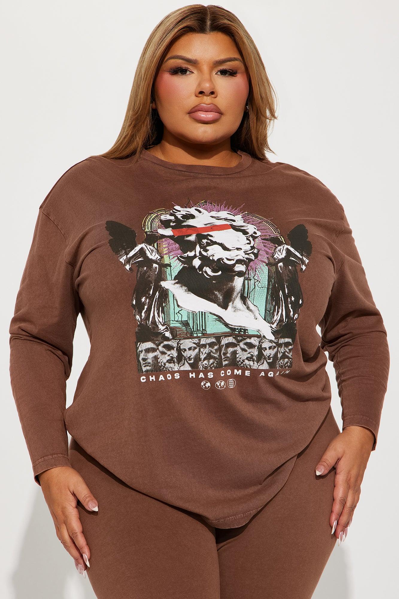 Statue Mineral Wash Legging Set - Brown Product Image