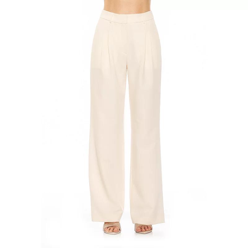 Women's ALEXIA ADMOR Ellie Wide Leg Pleated Pants,  Product Image